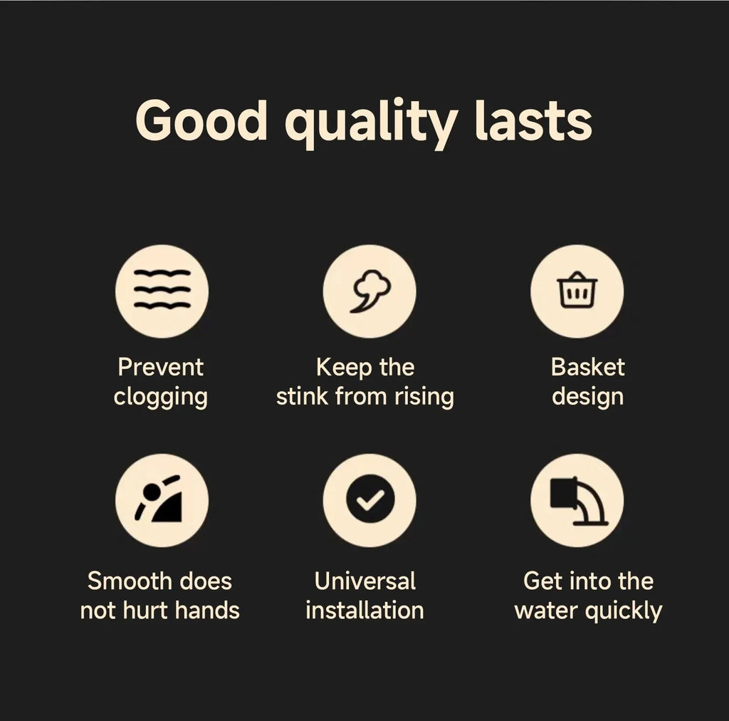 Universal Pop-Up Sink Drain Stopper with Hair Catcher | Anti-Clog Bathroom Basin Filter